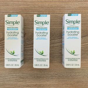 Pk 3 SIMPLE Water Hydrating Booster Sensitive Skin